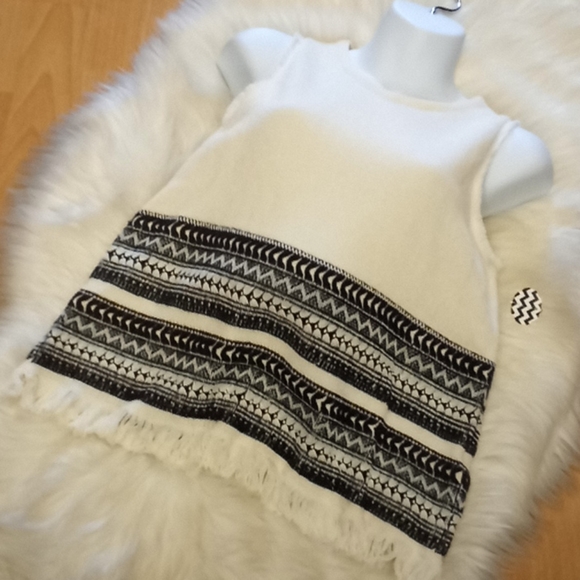 Madewell Aztec Printed Sleeveless Fringed Top - Picture 9 of 13